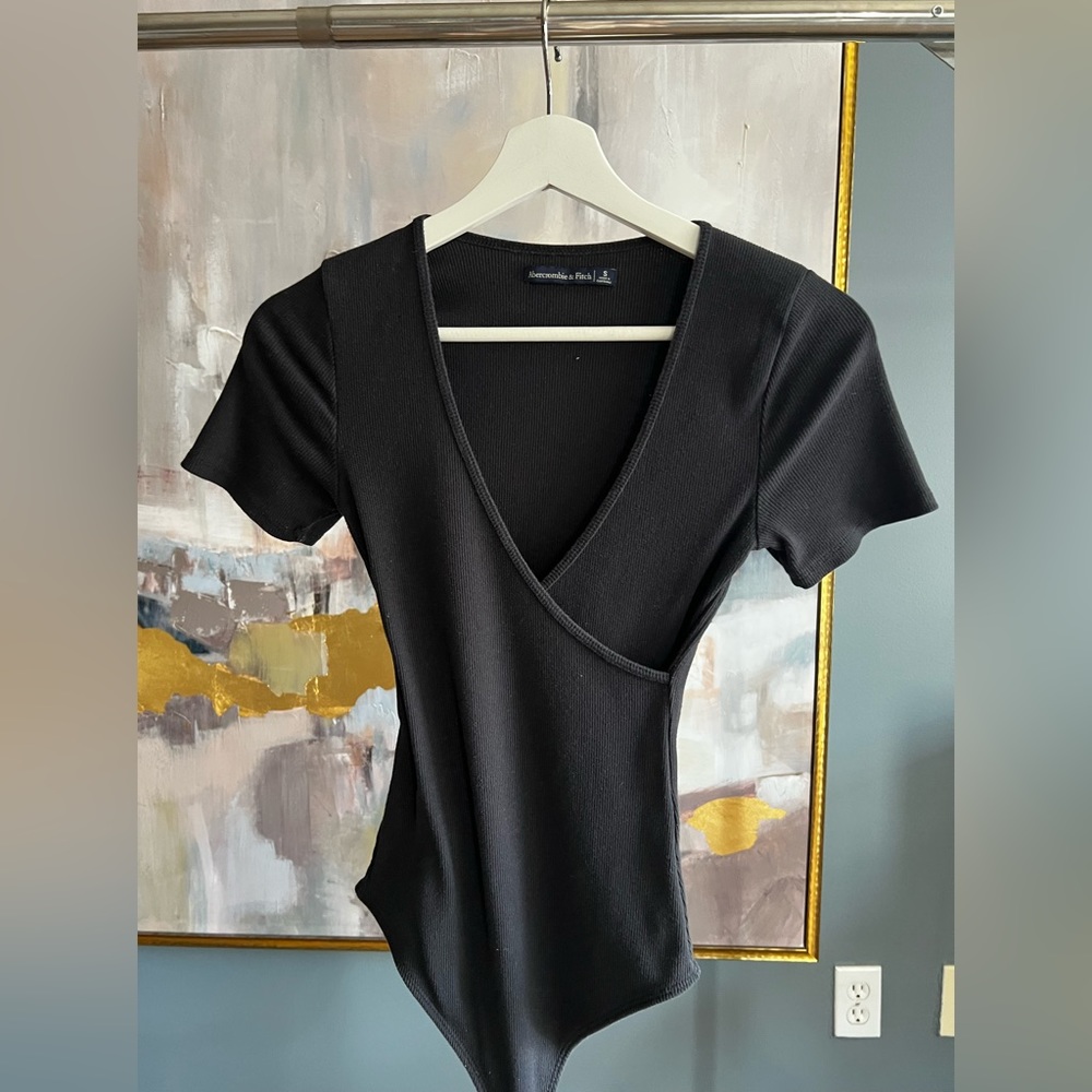 Black Wrap Bodysuit